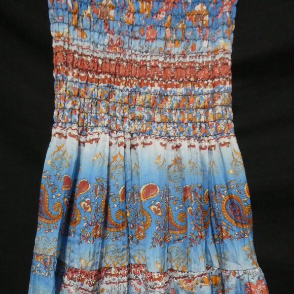 Stunning Colorful Strapless Summer Dress | large - Picture 5 of 15